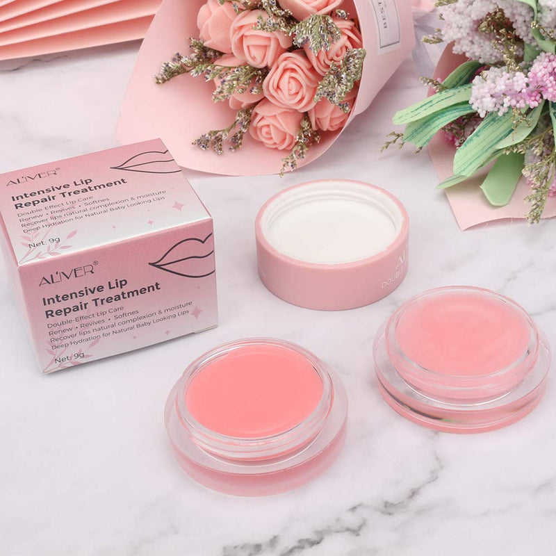 [Australia] - DOUBLE-EFFECT Lip Sleep Mask, Lip Mask+Lip Scrub Intensive, Lip Primer, Lip Sleeping Mask, Lip repair treatment, Lip Repair Balm 1PCS 