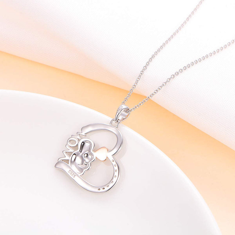 [Australia] - 925 Sterling Silver Cute Animal Sloth Heart Earrings Bracelet Ring Pendant Necklace Gift for Women Teen Girls Mom Sloth 