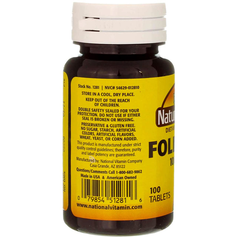 [Australia] - Nature's Blend Folic Acid 1000 mcg 100 Tablets 