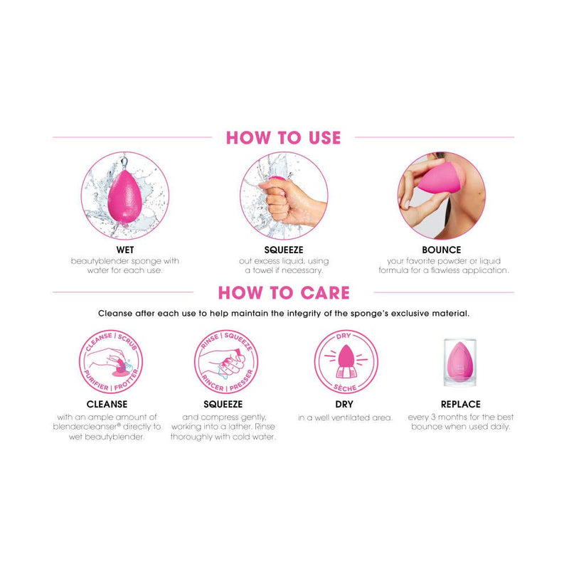 [Australia] - BEAUTYBLENDER Original Pink Makeup Sponge for Foundations, Powders & Creams. Vegan, Cruelty Free and Made in The USA 