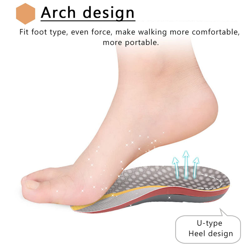 [Australia] - NICENEEDED 3/4 Orthotic Insoles, High Arch Support Shoe Inserts Insole for Flat Feet, Heel Cups for Women and Men 