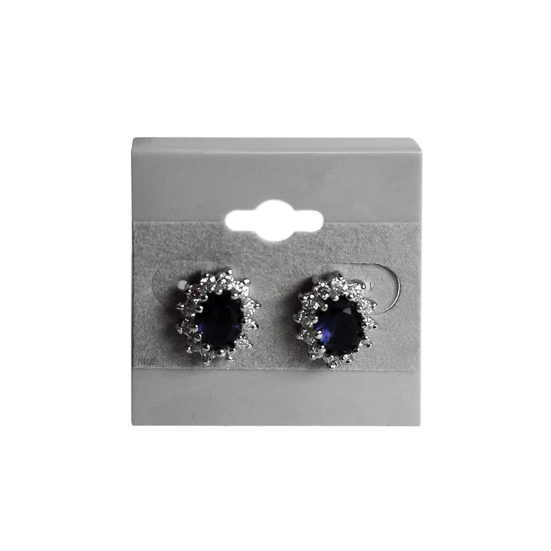 [Australia] - Mooca Plain 1.5" x 1.5" Gray Hanging Earring Cards Earring Card Holder, Earring Display Cards for Ear Studs, Velvet Plastic Display Earring Card Holder for Jewelry Accessory Display, 100 Pieces 