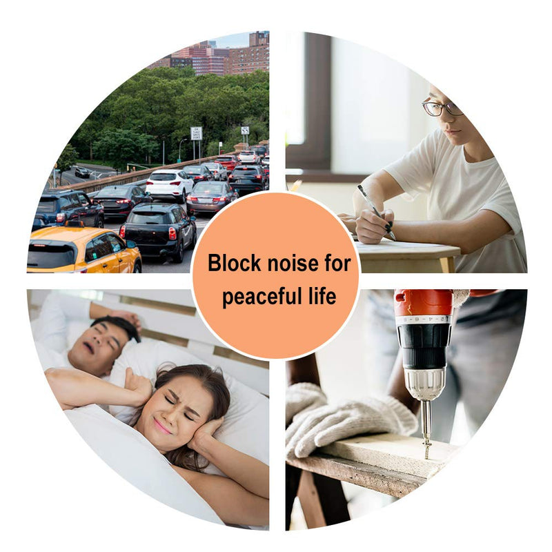 [Australia] - Foam Corded Ear Plugs 100 Pair - Soft NRR 32dB Noise Cancelling Sound Blocking Disposable Orange for Sleeping Snoring Studying Noise Hearing Protection Construction Shooting Sports Mowing Woodworking 200 