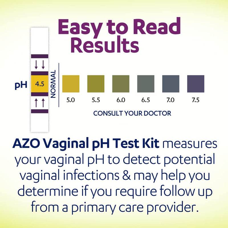 [Australia] - AZO Vaginal pH Test Kit, Clinically-Tested Vaginal Infection Test Kit, Fast & Accurate Results, from The #1 Most Trusted Brand, 2 Self-Tests 