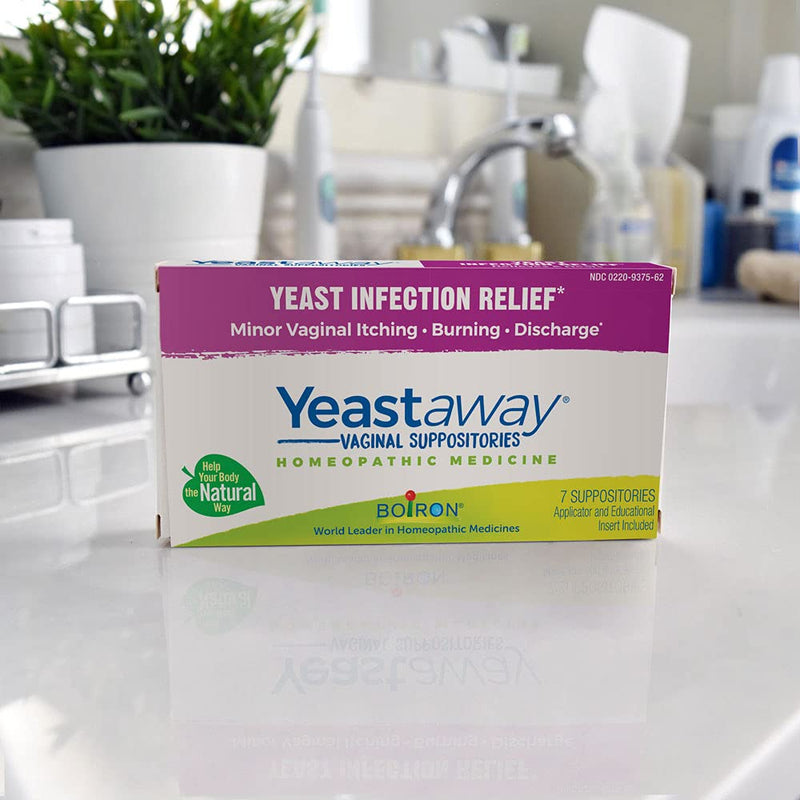 [Australia] - Boiron Yeastaway Suppositories for Relief from Yeast Infection Symptoms of Itching, Burning, and Discharge - 7 Count Style YeastAway 