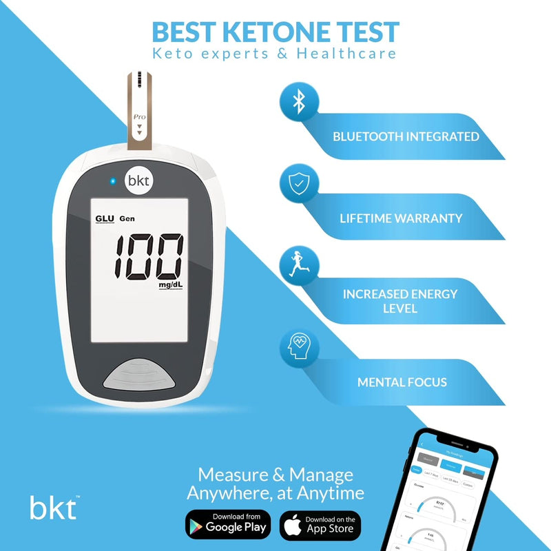 [Australia] - BEST KETONE TEST  |  Dual Blood Ketone and Blood Glucose Test Meter (TD-4279)  |  Complete Value Kit 