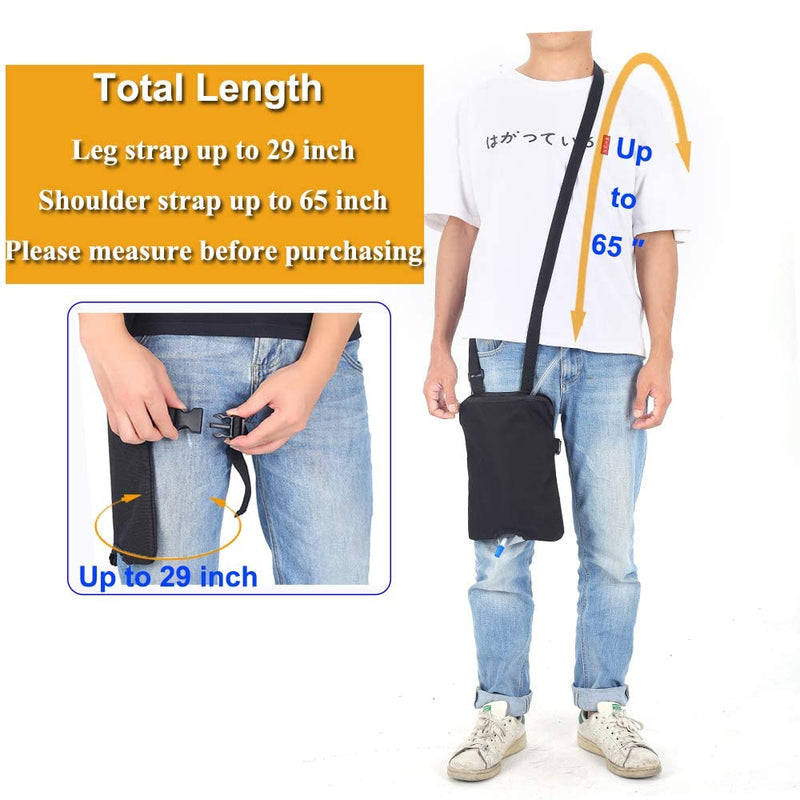 [Australia] - Catheter Leg Bag Stabilization Device Urinary Drainage Foley Catheter Bag Holder (1000 Ml) with Adjustable Shoulder Strap for Home,Travel,Wheelchair,Bed 1500ml 