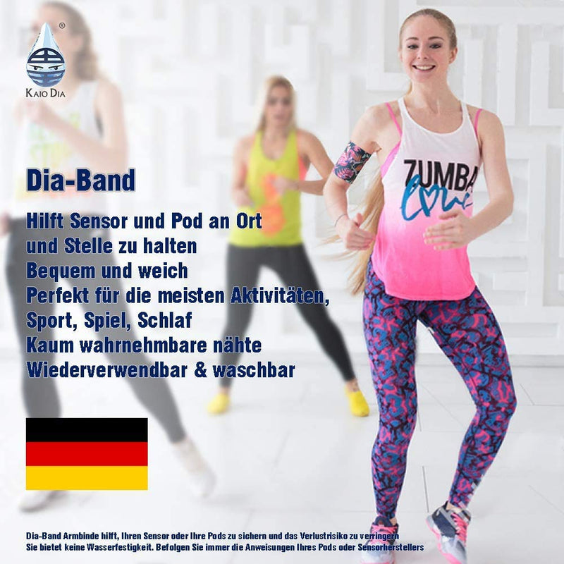 [Australia] - Dia-Band, Armband for CGM Freestyle Libre, Medtronic, Dexcom or Omnipod - Comfortable and Reusable Diabetic Armband for Glucose Sensor. (S (25-28 cm)) S (25-28 cm) 