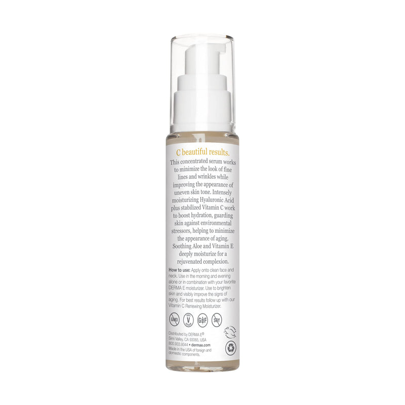 [Australia] - DERMA E Vitamin C Concentrated Serum with Hyaluronic Acid 2oz 