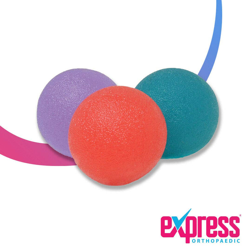 [Australia] - Express Orthopaedic® - Medically Approved Hand Therapy Balls/Resistance Squeeze Balls For Variable Strength & Rehabilitation SET OF 3 