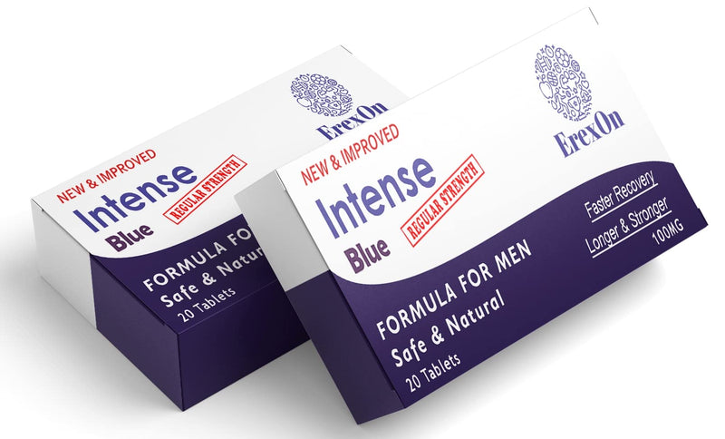 [Australia] - Erexon - Intense Blue 20 Tablets - Herbal Supplement for Men - Strong Effect - Performance & Enhancement Tablets for Men 