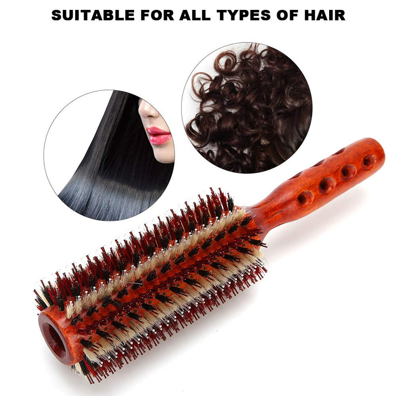 [Australia] - Round Hair Brush, Professional Hair Styling Comb Brush,Handle Comb For Women And Men, Straightening Curling Brush Large For And Curling, Wet And Dry Hair 