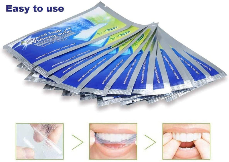 [Australia] - 28pcs Teeth Whitening Strips, Professional Teeth Whitener Strips, No Sensitive Enamel Safe for Teeth Whitening, Effective Teeth Whitening Strips for Home Use 