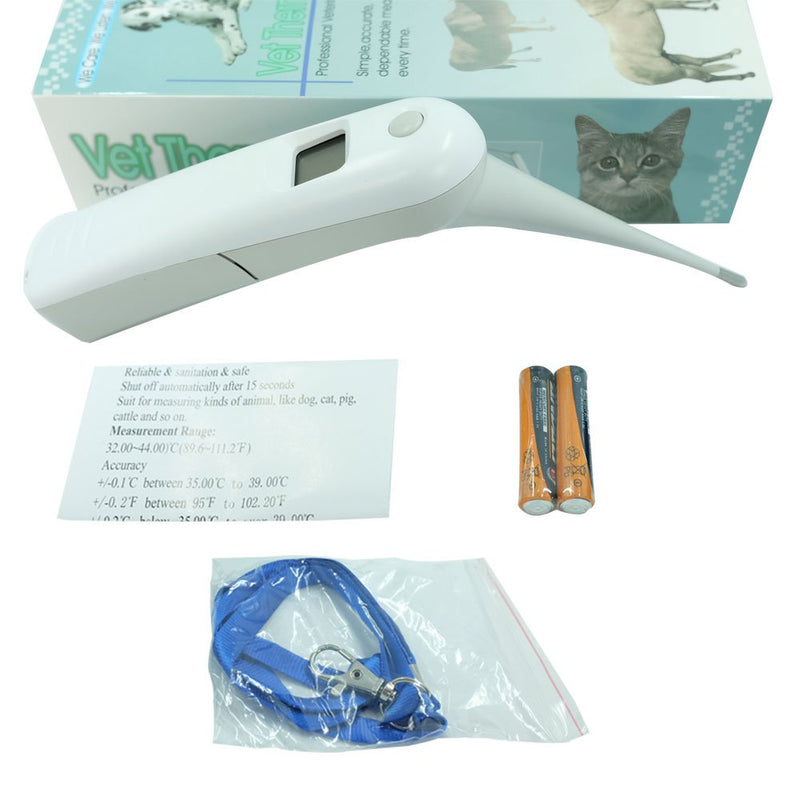 [Australia] - AURYNNS Pet Thermometer Dog Thermometer, Fast Digital Veterinary Thermometer, Pet Thermometer for Dogs, Cats, Horse,Cattle, Pigs,Birds, Sheep.(Battery Included) 