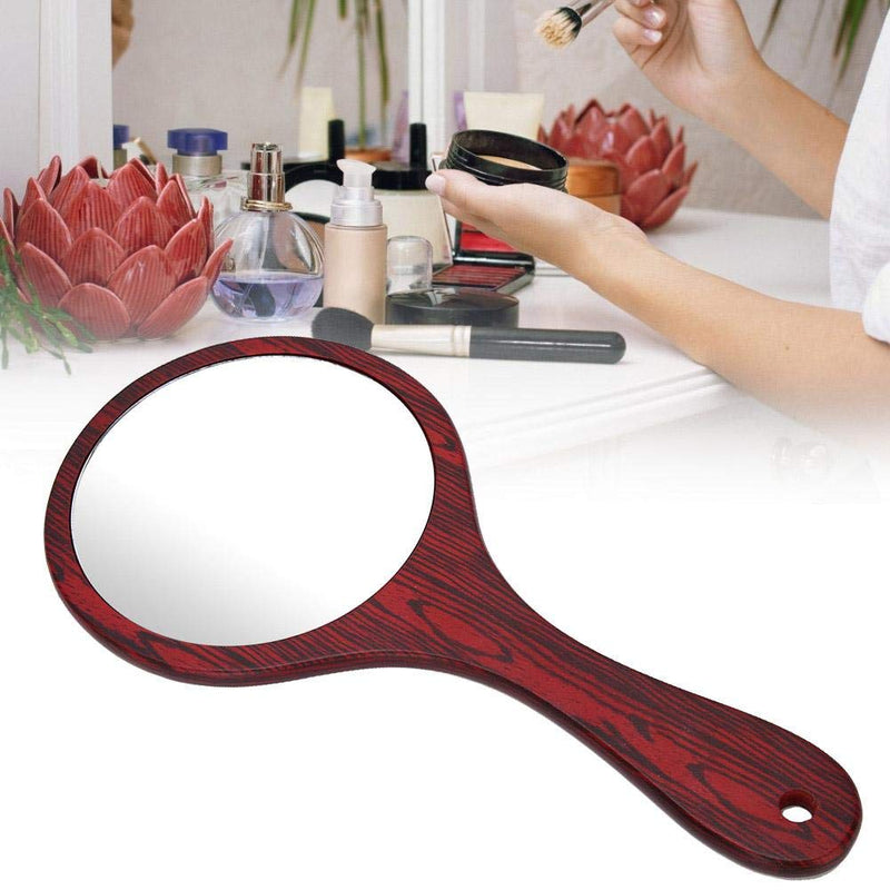 [Australia] - Hairdressing Mirror, Handheld Mirror, Vintage Hairdressing Mirror Hand Mirror with Wood Handle Barber Accessories for Professional Salon Barbers Hairdressers(#2) #2 