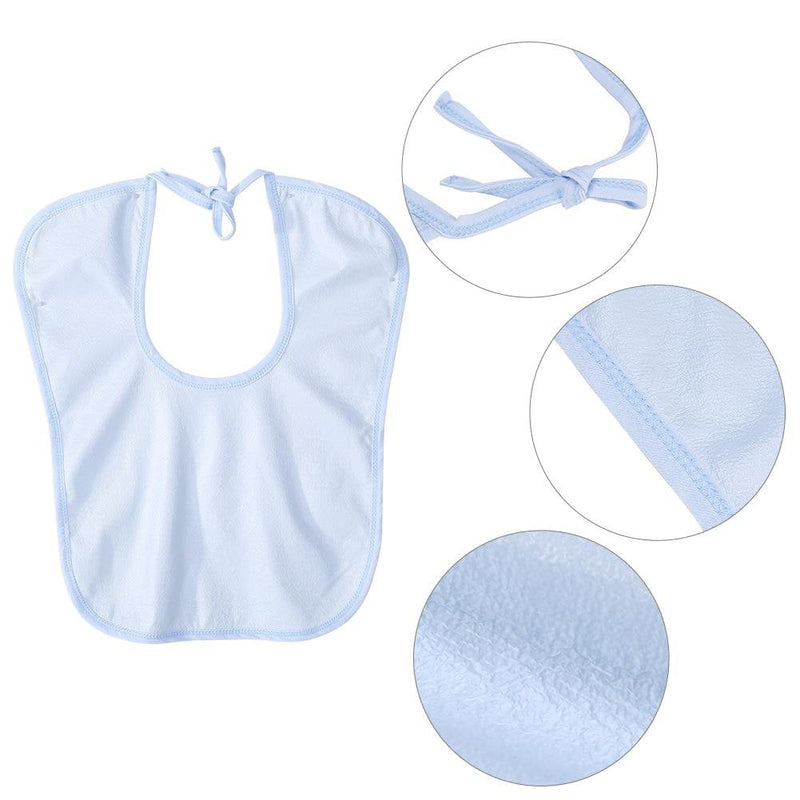 [Australia] - Boquite Adult Bib, 12 x 16inch Waterproof Adult Elder Mealtime Bib Washable Dinning Aid Clothes Protector 