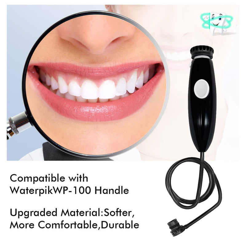 [Australia] - WuYan Replacement/ Handle Hose Compatible with Waterpik Wp-100 Wp-450 Wp-660 Wp-900, Black 