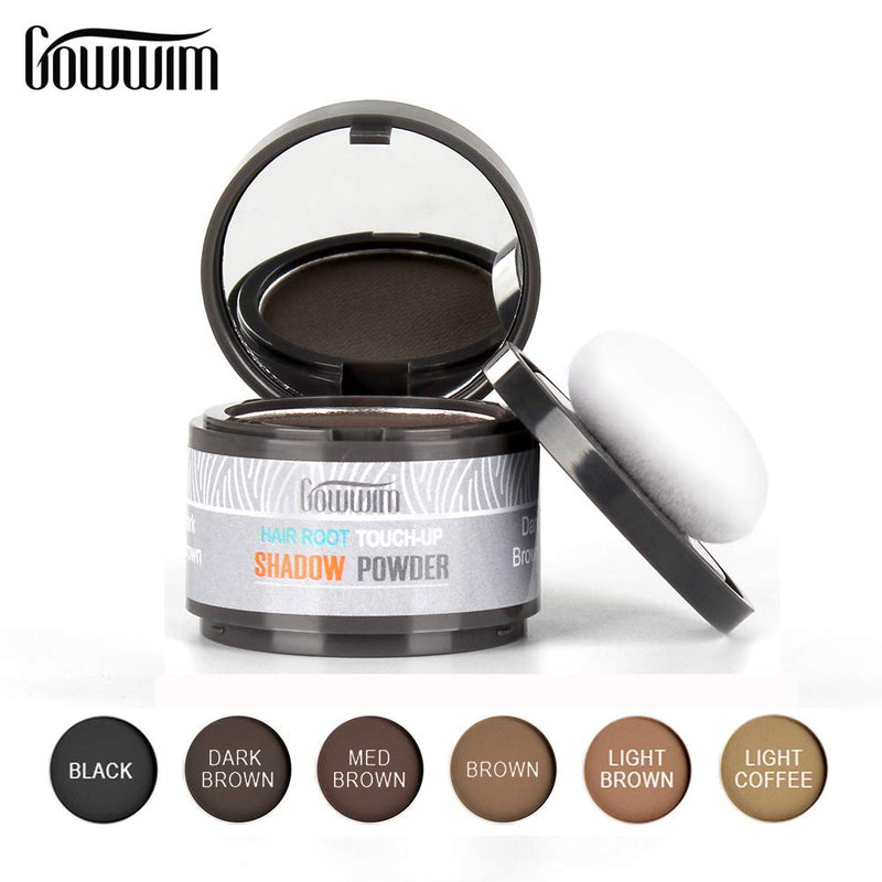 [Australia] - gowwim Root Touch Up,Hair Powder Hairline Color Shadow,Instantly Root Concealer Powder to Cover Up Roots,0.14oz,4g. Black 