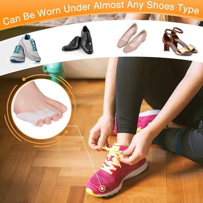 [Australia] - Pinky Toe Separator Tailors Bunion Pads, (10PCS) New Material, Gel Little Pinky Toe Protectors Sleeve for Tailor's Bunions, Curled Pinky Toes, Overlapping Toe, Blisters, Pain Relief from Friction Pinky Toe Separator 