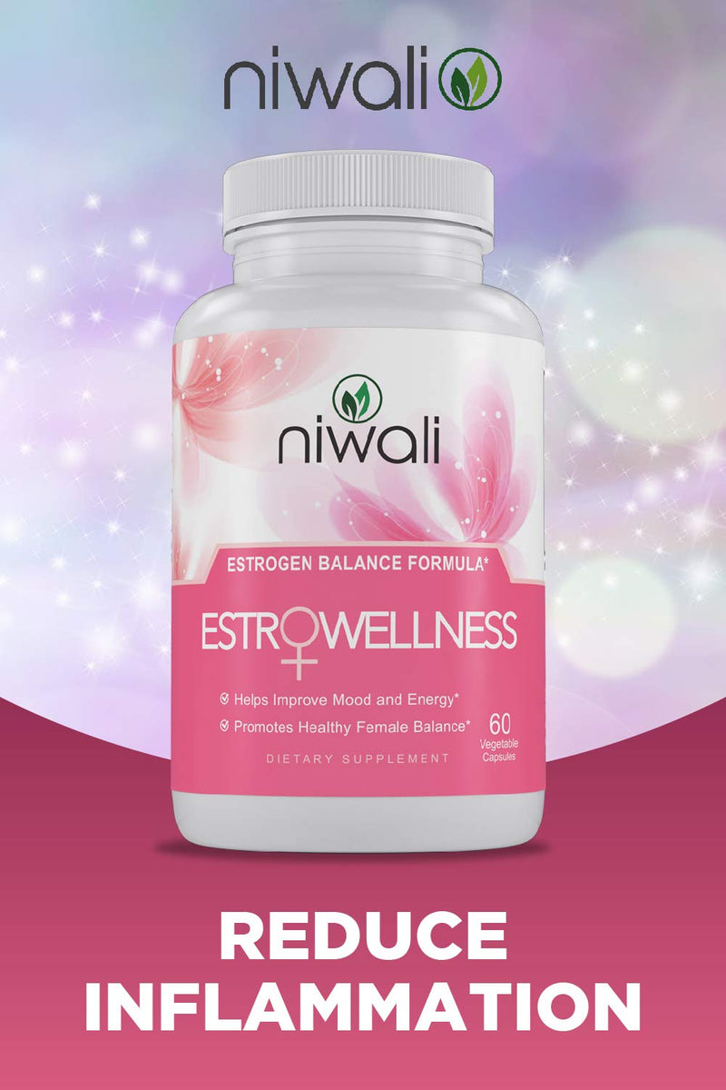 [Australia] - NIWALI Estrogen Pills for Women - Female Hormone Balance Supplement | Menopause Mood and Energy Support - Restores Healthy Estrogen Levels | 60 Non-GMO Vegetarian Capsules 