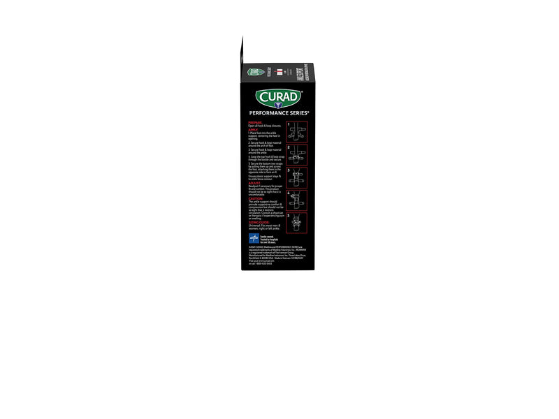 [Australia] - Curad Performance Series Ironman Ankle Support, Adjustable with Removable Stays, Universal Fit for Mild or Moderate Sprains 