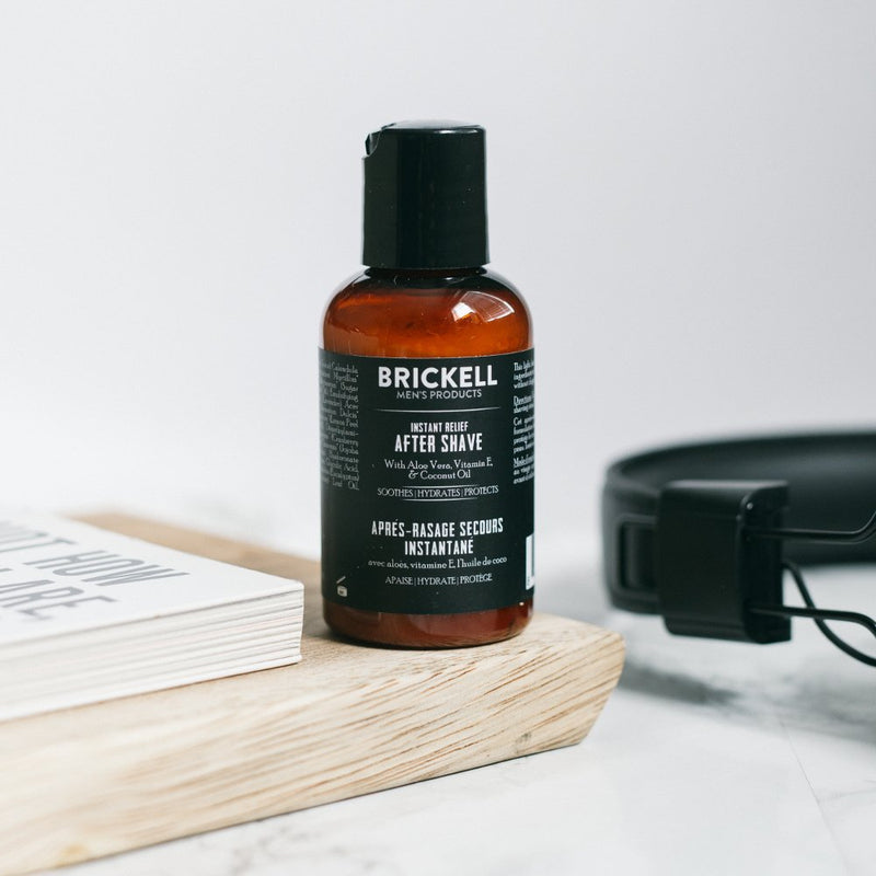 [Australia] - Brickell Men's Instant Relief Aftershave for Men, Natural and Organic Soothing After Shave Balm to Prevent Razor Burn, 59 ml, Scented 59 ml (Pack of 1) 