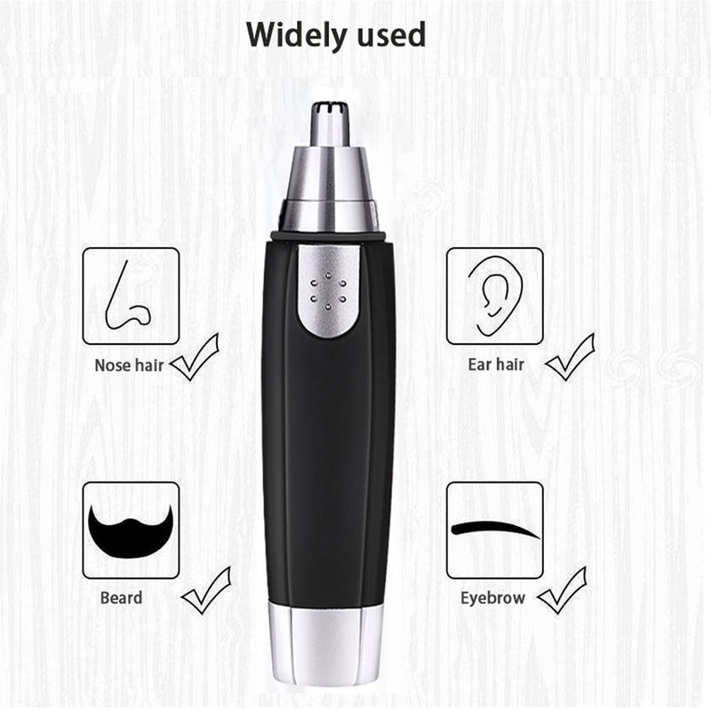 [Australia] - Ear Nose Hair Trimmer Clipper Abody Electric Nose and Ear Hair Trimmer, with 360° Rotating Painless Dual Edge Blades, Facial Hair Trimmer for Men and Women 