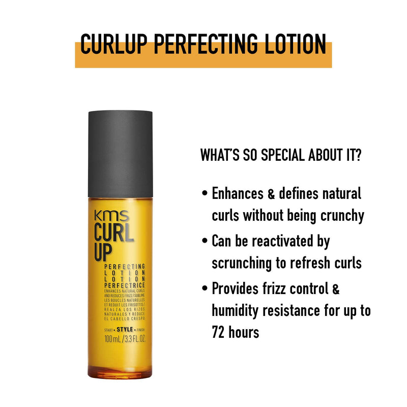 [Australia] - KMS Curlup Perfecting Lotion, for Curly, Frizzy Hair, 100 ml 