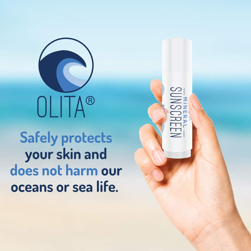 [Australia] - Olita: Mineral SunStick - SPF 30 Mineral Sunscreen - .6 oz - No Fragrance - Reef Safe - Broad Spectrum, Chemical Free - All-Natural, Organic, Zinc Sunblock - Water-Resistant 