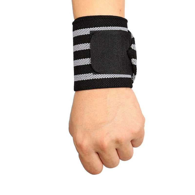 [Australia] - Compression Wrist Support Braces Weight Lifting Strap Fitness Gym Sport Wrist Wrap Bandage Hand Support Wristband For Powerlifting, , Strength Training(Black ash) 