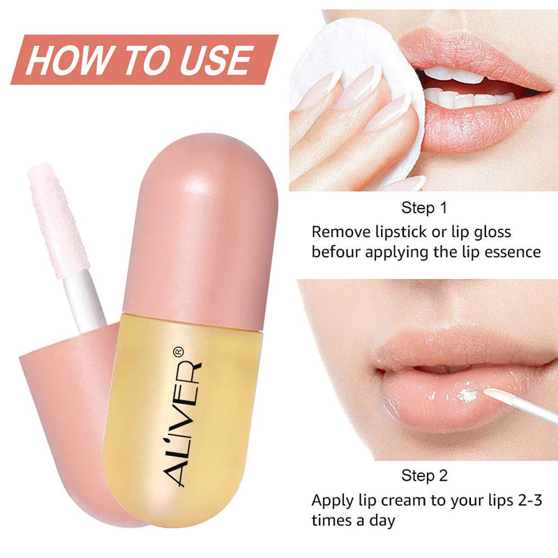 [Australia] - Lip Plumper, Natural Lip Plumper & Lip Care Serum, lip plumping lip gloss, lip plumper gloss, Day Care, Lip Enhancer Make Lips Fuller and Moisturizing Beautiful Fuller -5.5ml 