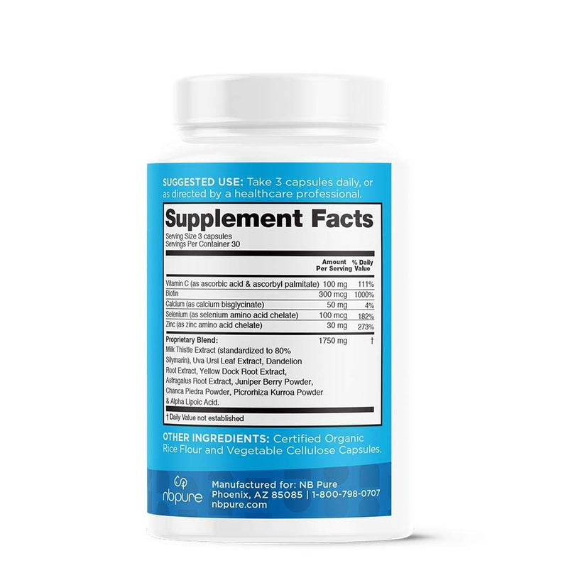 [Australia] - nbpure Liver Fend Liver Detox and Cleanse Milk Thistle Supplement, 90 Count 