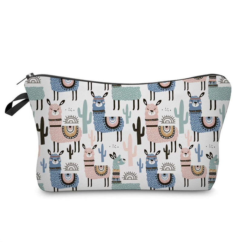 [Australia] - Llama makeup bag fun cartoon versatile purse (Llama-1) Llama-1 