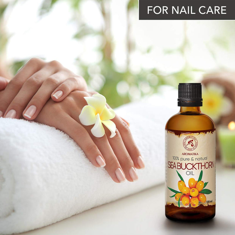 [Australia] - Sea Buckthorn Fruit Oil 200ml - Cold Pressed - Unrefined - 100% Pure & Natural - Hippophae Rhamnoides Oil - Best for Hair - Body - Face - Beauty - Relaxation - Massage 
