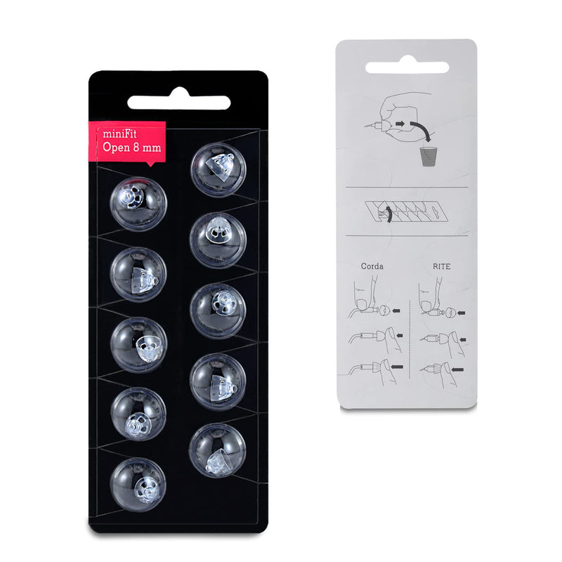 [Australia] - Hearing Aid Domes for Oticon Replacements,Oticon Minifit Open Domes (8 mm/2 Pack）,Universal Domes for Oticon Hearing Aid Supplies 