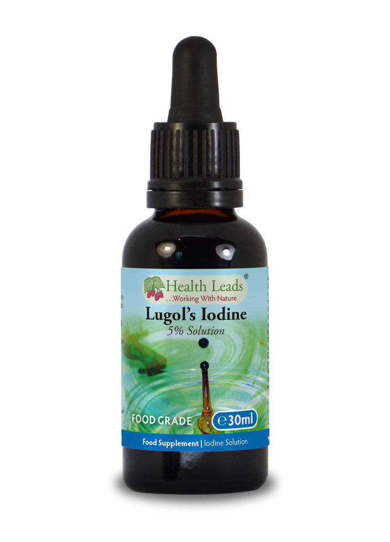 [Australia] - Lugols 5% Iodine Solution 30ml, True 5% Liquid Formulation, Bulb Pipette for Easy & Accurate Dispensing, Offer - Buy 4 and get 1 of Them Free, Formulated & Made in Wales 