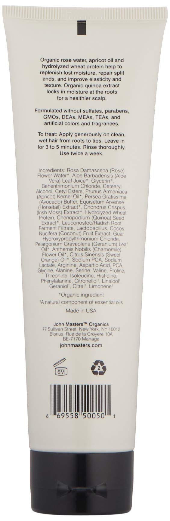 [Australia] - Hair Mask for Normal Hair with Rose & Apricot 