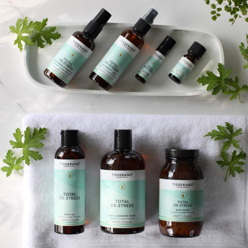 [Australia] - Tisserand Aromatherapy | Total De-Stress | Geranium MoodFix Mist With Nutmeg & Orange | 100% Pure Essential Oil Blend | 100ml 