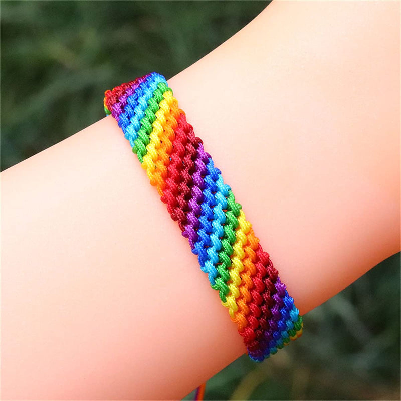 [Australia] - yomlry LGBT Pride Bracelet for Gay & Lesbian Black Matte Agate Lava Rock Rainbow Bracelets LGBTQ Relationship Bracelet for Women Men 10mm rainbow 