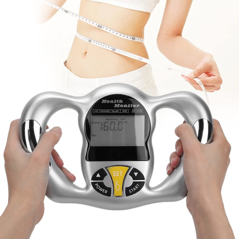 [Australia] - Handheld Body Fat Tester, Body Composition Analyzer, Body Fat Measuring Instrument BMI Meter Fat Analyzer Body Fat Monitor Fat Measuring Device 