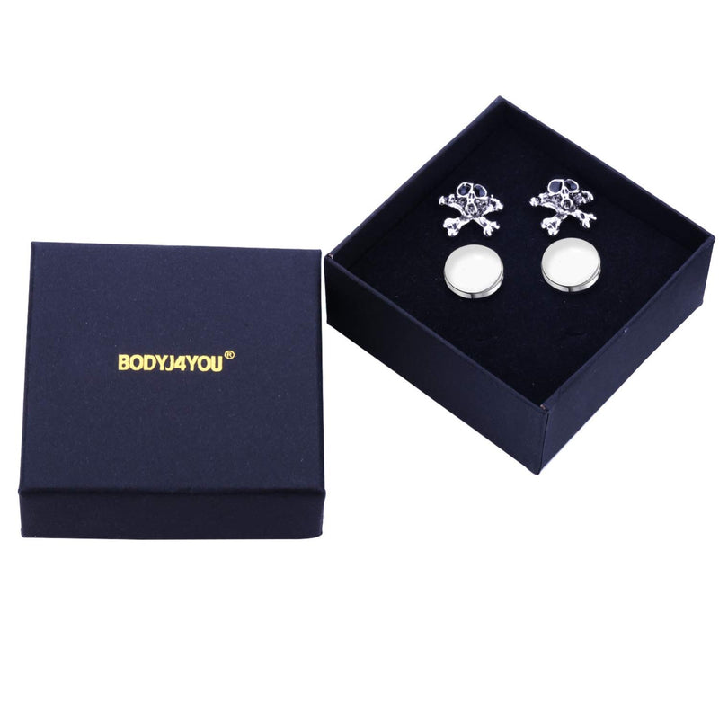 [Australia] - BodyJ4You 4PC Cufflinks Button Men's Shirt Classic Modern Design Business Jewelry Gift Set Style H 