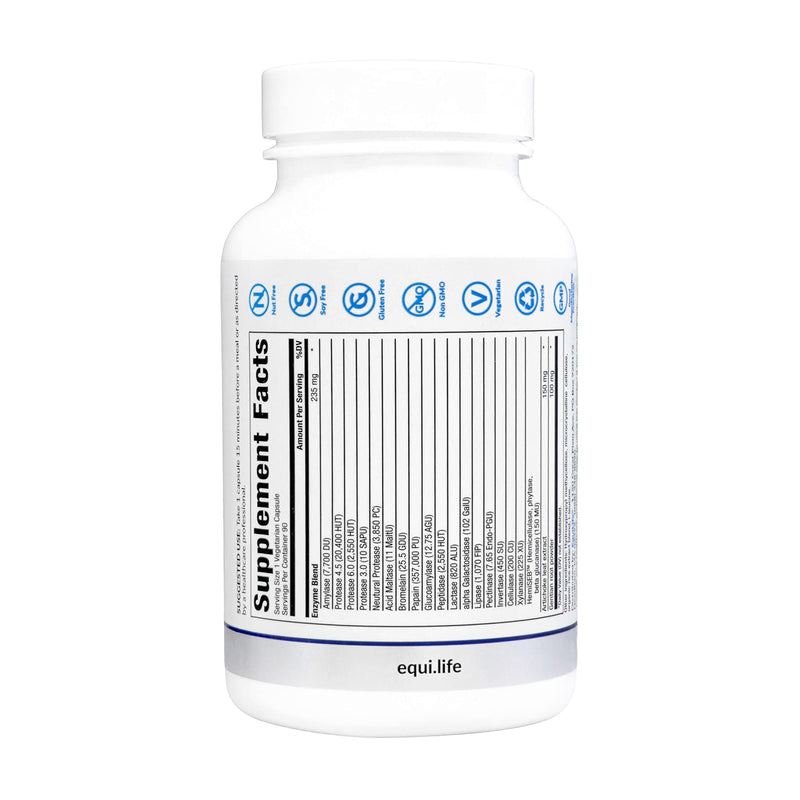 [Australia] - EquiLife - Daily Digestive Enzyme, Gut Health Supplement, May Help Aid Digestion, Promotes Bloating & Gas Relief, Supports Nutrient Absorption, Formulated for Food Sensitivity, Vegan (90 Servings) 