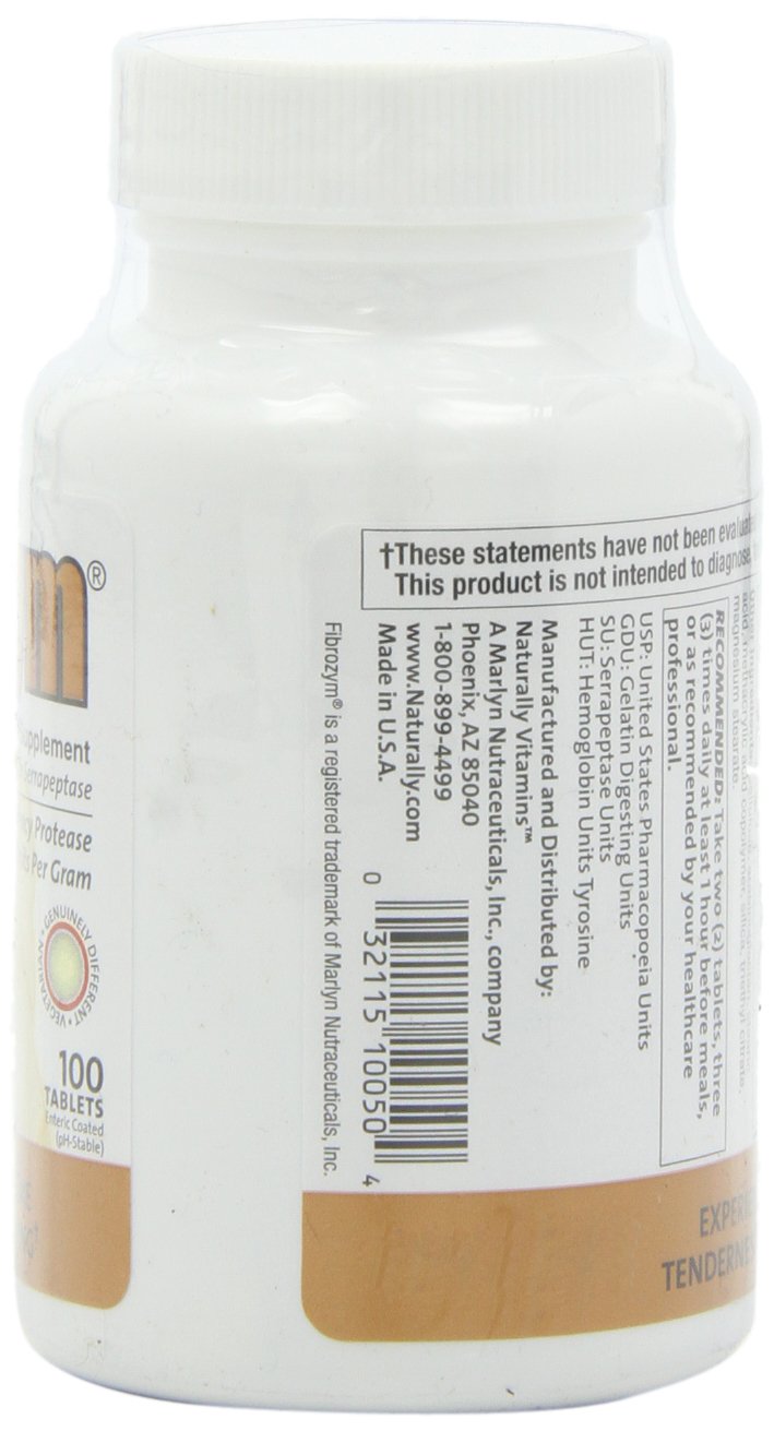 [Australia] - Fibrozym Naturally Vitamins Fibrozym Systemic Protease Supplement 100ct 