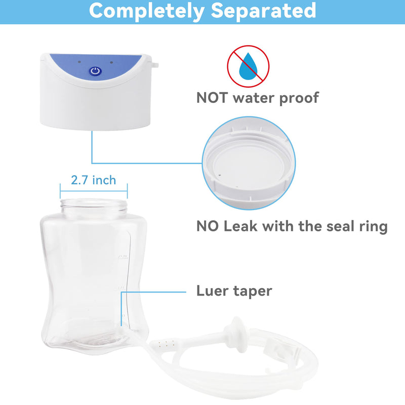 [Australia] - TopQuaFocus Electric Enema Kit for Men Women Colon Cleansing Energy Efficient Automatic Clear Enema Bucket Anal Douche Men Colonic Cleanser 1QT Auto Coffee Enema Bucket with 3.9FT Hose 