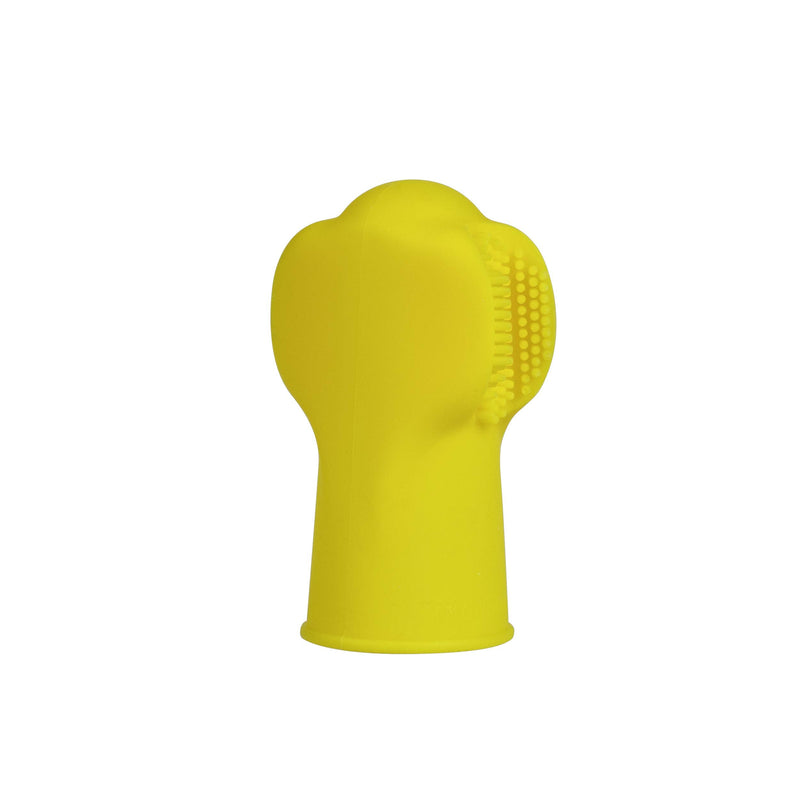 [Australia] - SmileFrida The Finger Toothbrush by Frida Baby, Yellow Finger Toothbrush for Babies (3M+) Single 