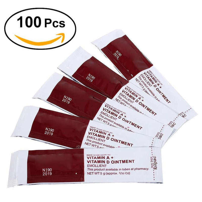 [Australia] - Tattoo Cream, 100pcs Tattoo Aftercare Cream Professional Anti-Scars Healing Cream A&D Vitamin A&D Ointment 