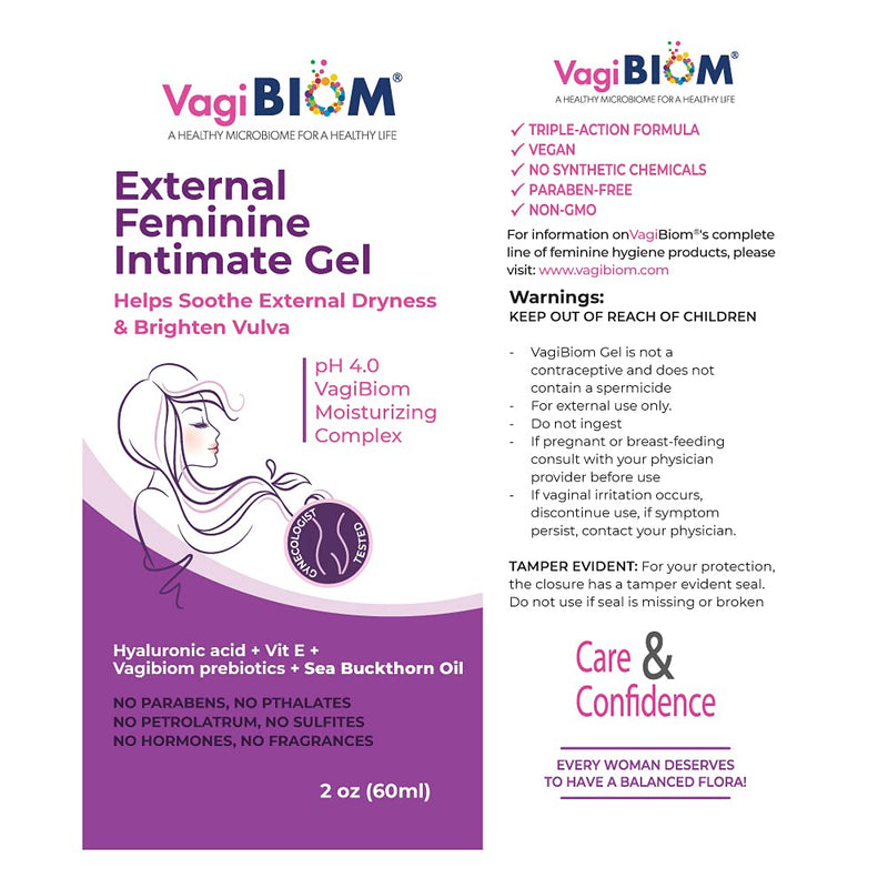 [Australia] - Biom Probiotics- VagiBiom Vaginal External Moisturizing Gel: Hyaluronic acid + Glutathione to moisturize and lightens vulvar darkening. 100% Natural Controls Dryness and lubricates tissues for intimacy, NO PARABENS. VEGAN FORMULA. Maintain Optimal pH, ... 