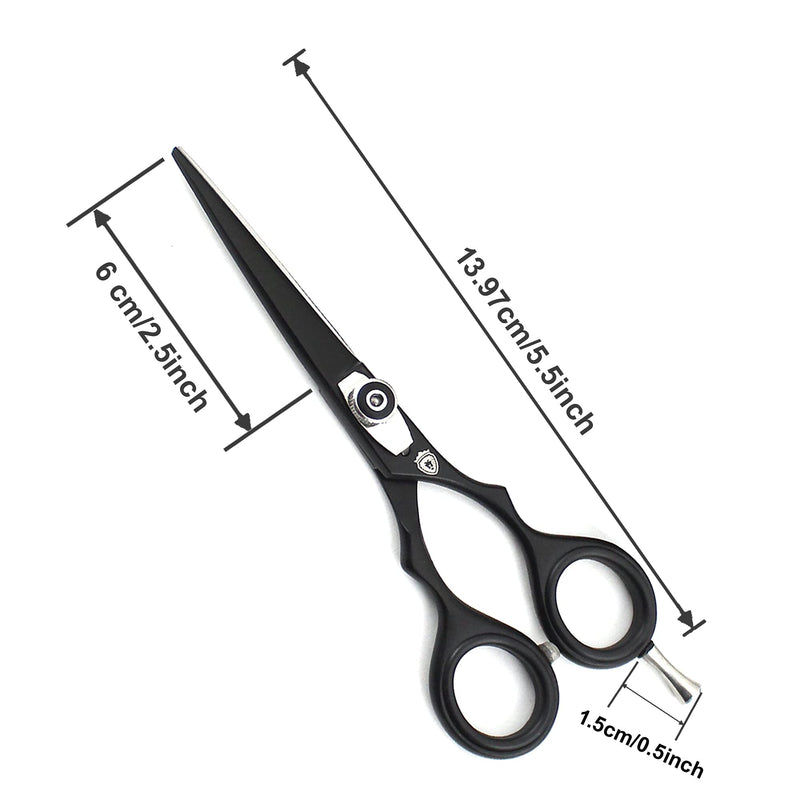 [Australia] - Professional Hairdressing Scissors/Barber Hair Cutting Thinning Scissors Shears - 5.5 inch - Razor Sharp Japanese Stainless Steel & Fine Adjustment Tension Screw 
