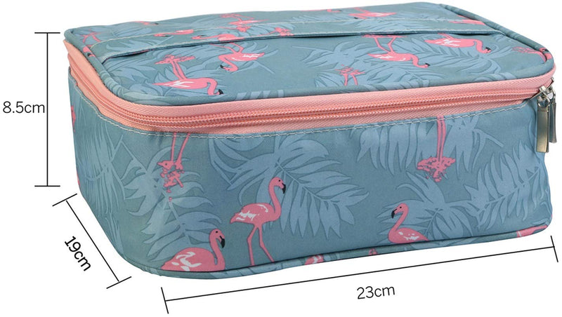 [Australia] - iMounTEK Travel Cosmetic Makeup Toiletry Organizer Bag (Flamingo) Flamingo 