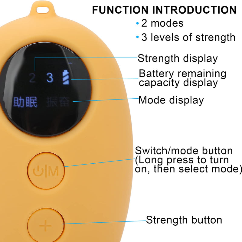 [Australia] - Holding Sleep Aid Device, Intelligent Micro-Current Sleeper, Sleep Quickly, Pulse Sleep Instrument, Insomnia Anxiety Machine (Yellow) Yellow 